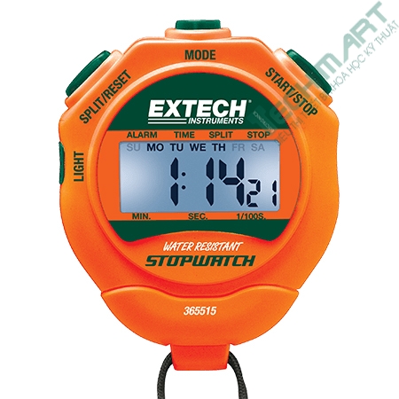 Đồng hồ bấm giờ với lịch và báo thức Extech 365515