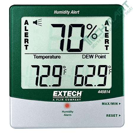 Nhiệt ẩm kế cảnh báo độ ẩm với điểm sương Extech 445814
