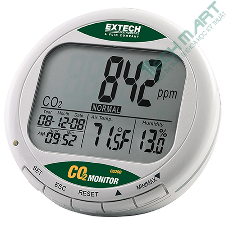 Máy đo khí CO2, nhiệt độ và độ ẩm Extech CO200