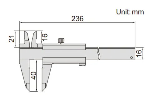 Thước cặp cơ khí chống từ tính INSIZE 1224-1501A