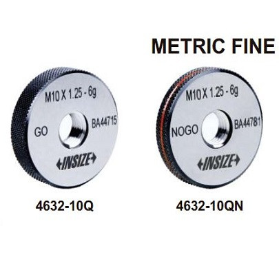 Metric Fine Thread Ring Gages 4632 Insize
