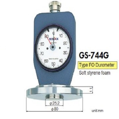 Máy đo độ cứng mút xốp Teclock GS-744G Type FO (550-4300mN)