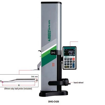Thước đo cao 1D Insize DHG-C420 (0~406mm)