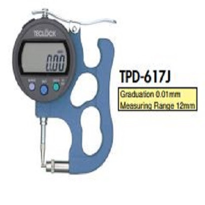 Đồng hồ đo độ dày thành ống điện tử Teclock TPD-617J (12mm/0.01mm)