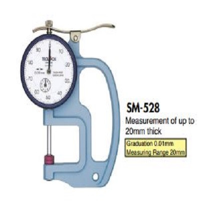 Đồng hồ đo độ dày Teclock SM-528-80g (20mm/0.01mm)