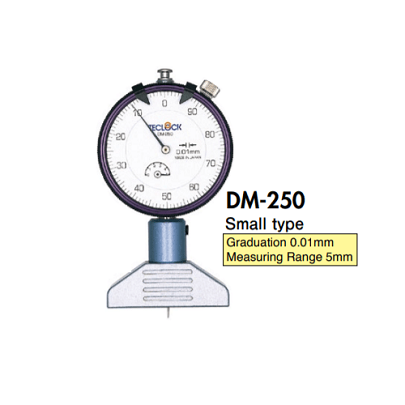 Đồng hồ đo độ sâu Teclock DM-250 (5mm/0.01mm)