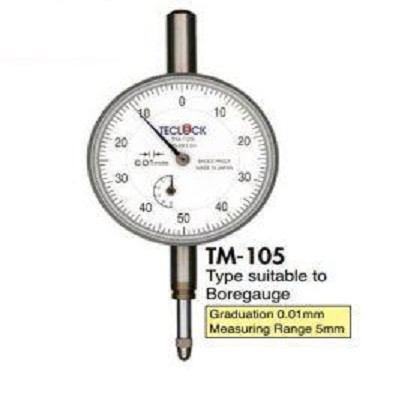 Đồng hồ so Teclock TM-105 (5mm/0.01mm)