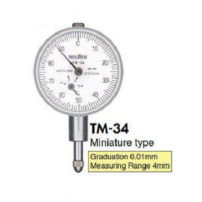Đồng hồ so Teclock TM-34 (4mm/0.01mm)