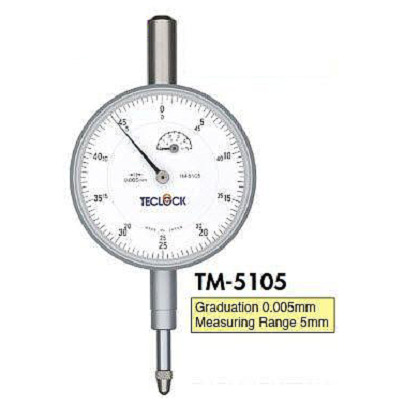 Đồng hồ so Teclock TM-5105 (5mm/0.005mm)