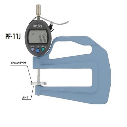 Đồng hồ đo độ dày vật liệu Teclock PF-11J (12mm/0.01mm)