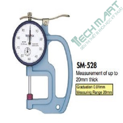 Đồng hồ đo độ dày Teclock SM-528LS (20mm/0.01mm)