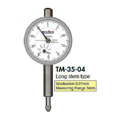 Đồng hồ so Teclock TM-35-04 (5mm/0.01mm)