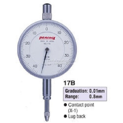 Đồng hồ so Peacock 17B (0.8 mm, 0.01 mm)