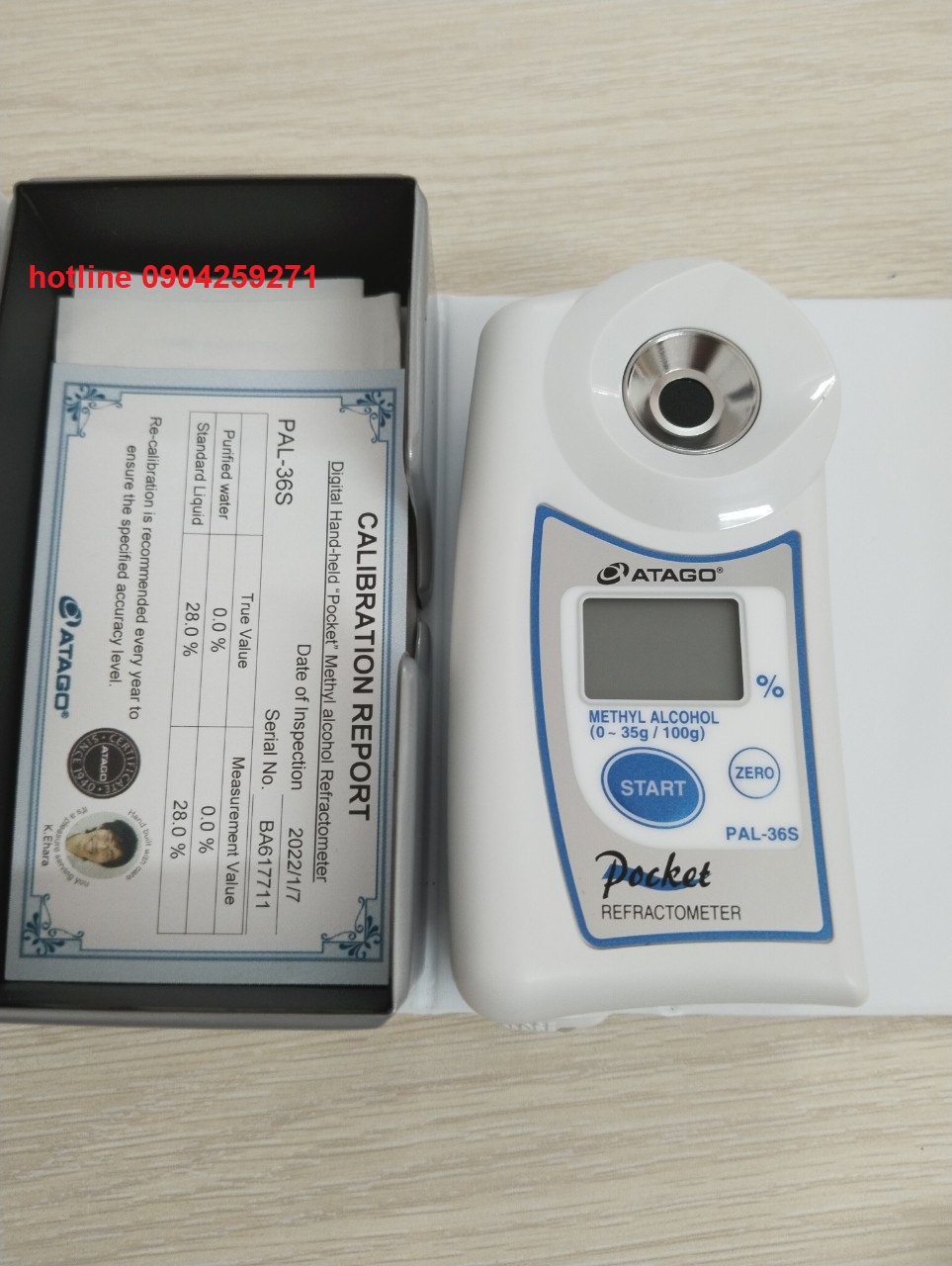 Methyl alcohol Refractometer PAL-36S