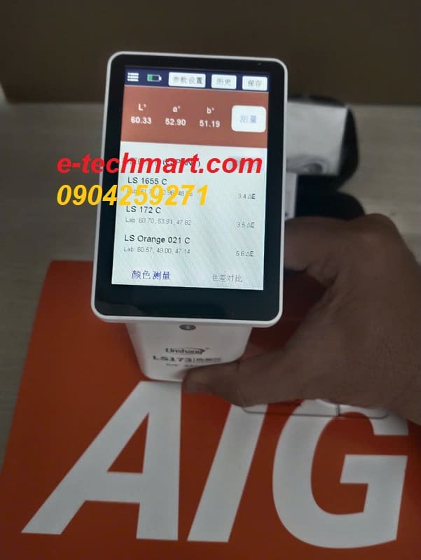 Máy đo màu màn hình cảm ứng Linshang LS173