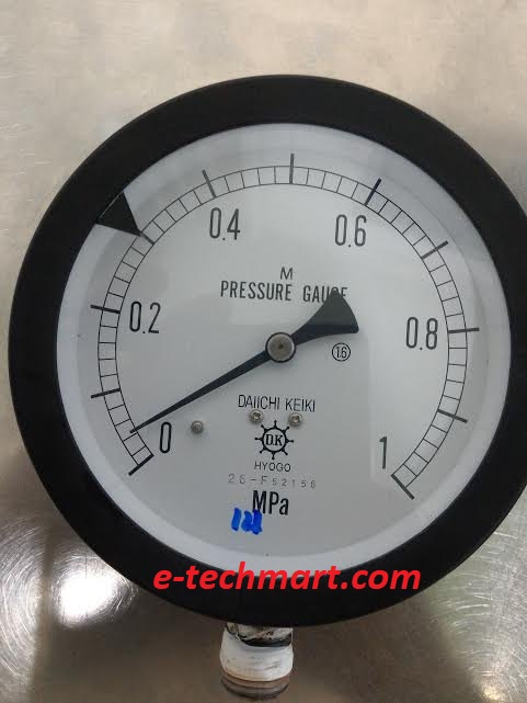 Đồng hồ đo áp suất A MT G3/8 φ100 (0~1Mpa) Daiichi Keiki
