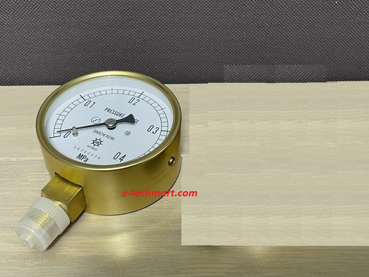 Đồng hồ đo áp suất Daiichi Keiki AT G3/8 φ75 (0~0.4Mpa)