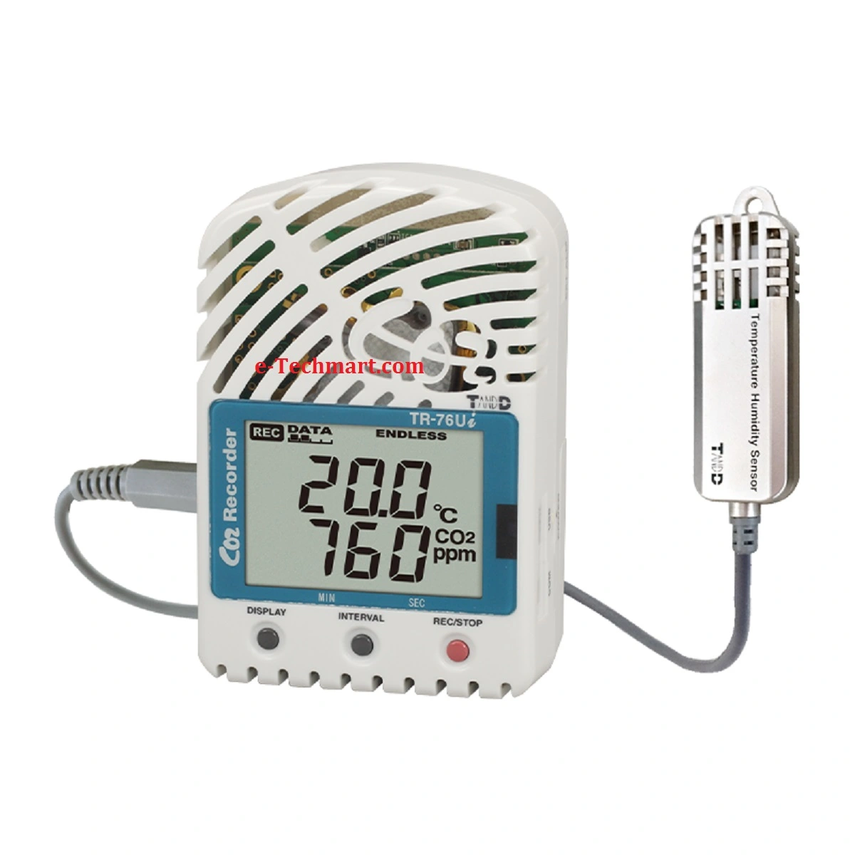 Bộ ghi nhiệt độ độ ẩm Đo ấp suất TANDD TR-76Ui-S