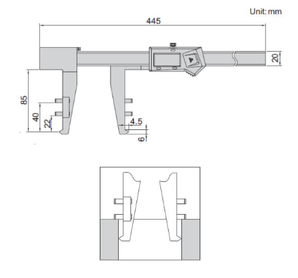 Thước cặp điện tử đo phanh INSIZE 1538-300