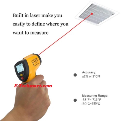 Súng đo nhiệt độ laser HTI HT88A