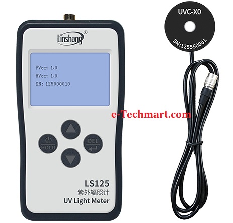 Máy đo ánh sáng UV LinShang LS125 Đầu dò UVC-X0