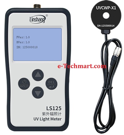 Máy đo ánh sáng UV LS125 Đầu dò UVCWP-X1