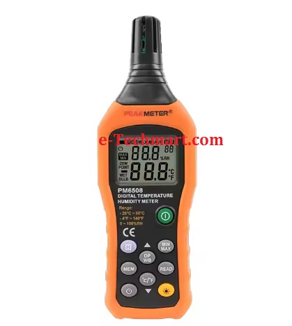 Máy đo nhiệt độ độ ẩm điểm sương PEAKMETER PM6508