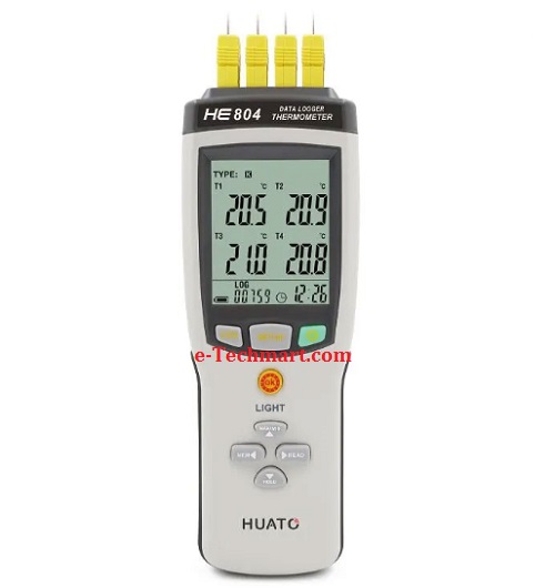 Máy ghi dữ liệu nhiệt độ đa kênh HUATO HE804