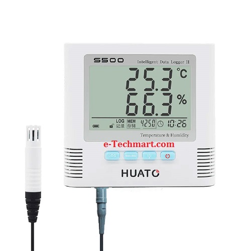 Thiết bị ghi dữ liệu nhiệt độ và độ ẩm HUATO S500-EX