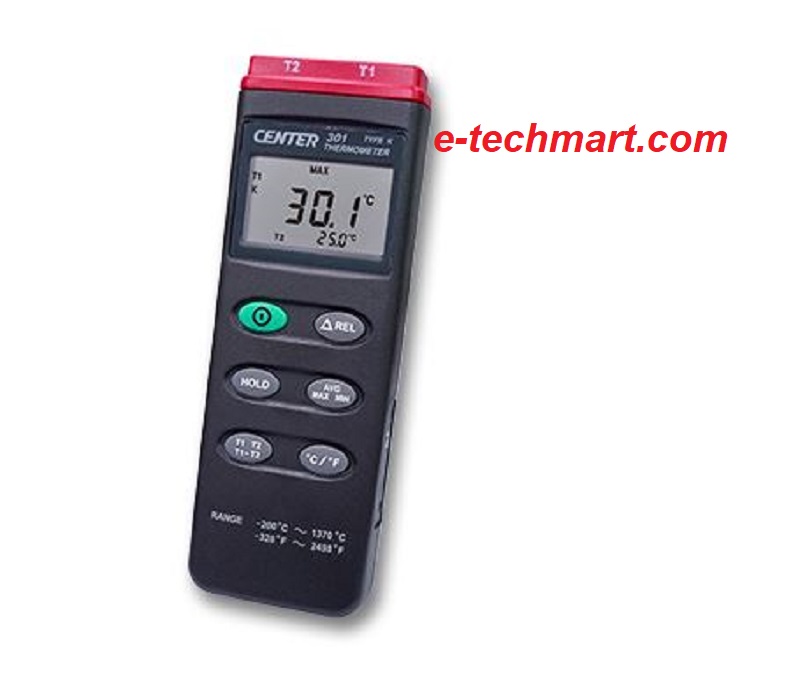 Máy đo nhiệt độ 2 kênh CENTER 301