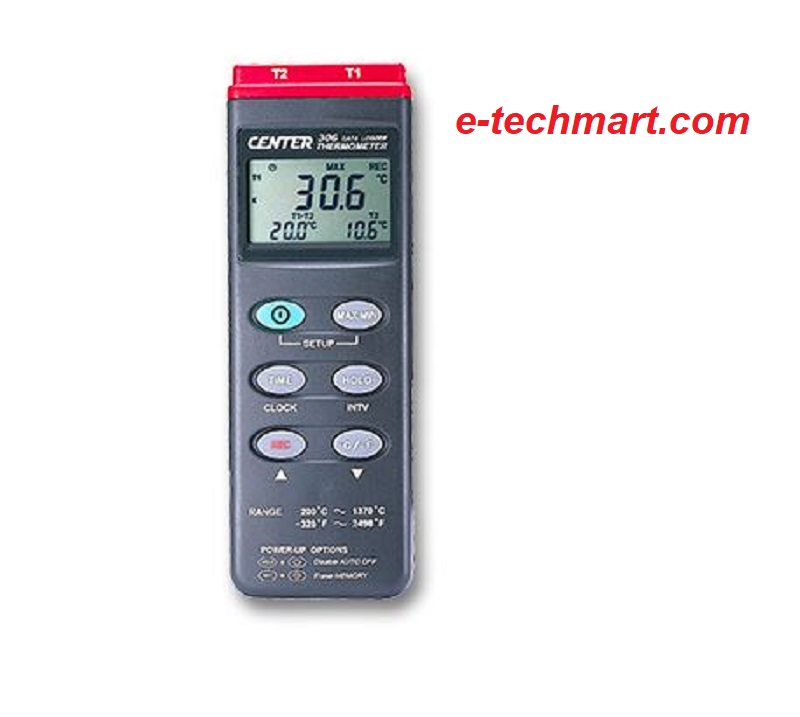 Máy đo nhiệt độ tiếp xúc 2 kênh CENTER 306