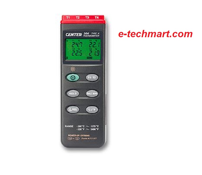 Máy đo nhiệt độ tiếp xúc 4 kênh CENTER 304