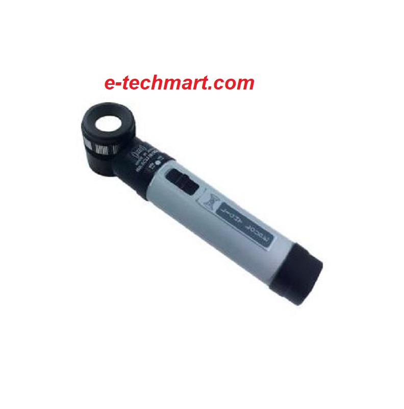 Kính lúp 10X cầm tay có đèn có thước chia LEAF SCLI-10N