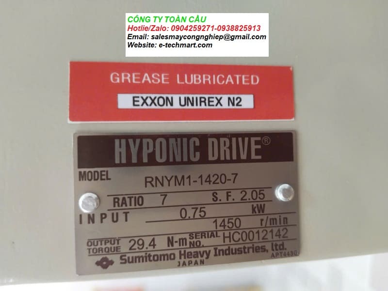 Động cơ giảm tốc Sumitomo RNYM1-1420-7