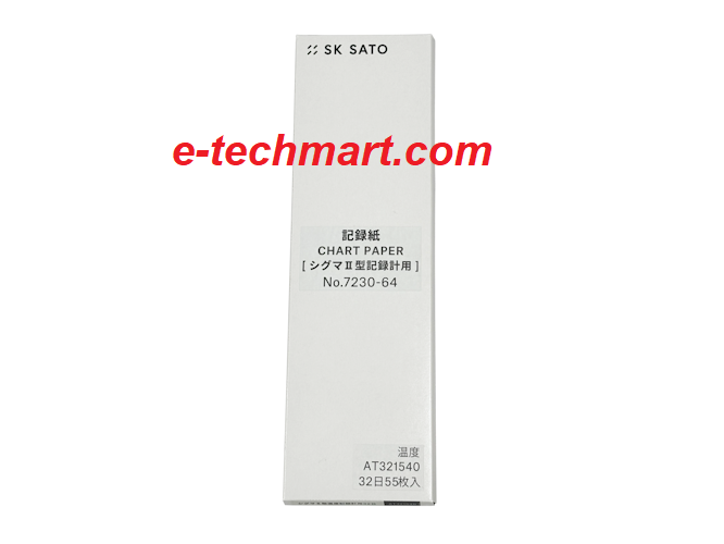 Giấy ghi nhiệt độ 32 ngày cho máy Sato Sigma II