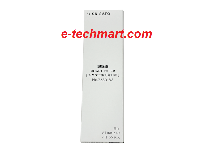 Giấy ghi nhiệt độ 7 ngày cho máy Sato Sigma II
