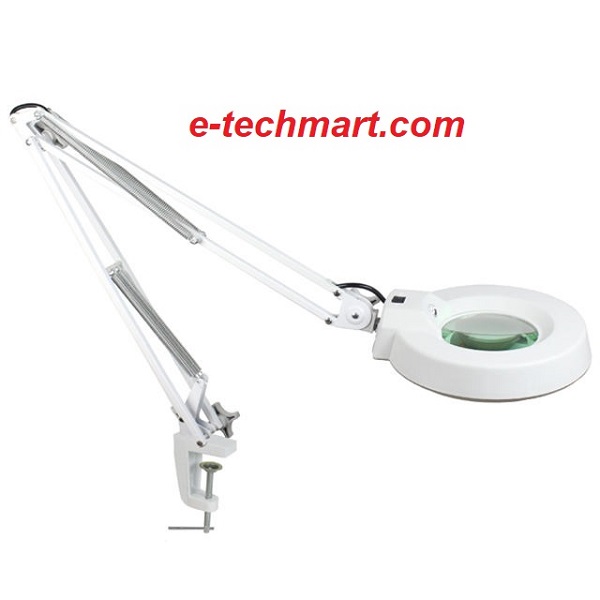 Kính lúp 3X kẹp bàn LT-86A có đèn LED