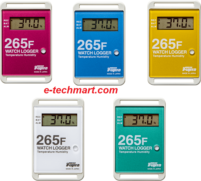 Bộ ghi dữ liệu nhiệt độ và độ ẩm FUJITA KT-265F (bộ 5 màu)